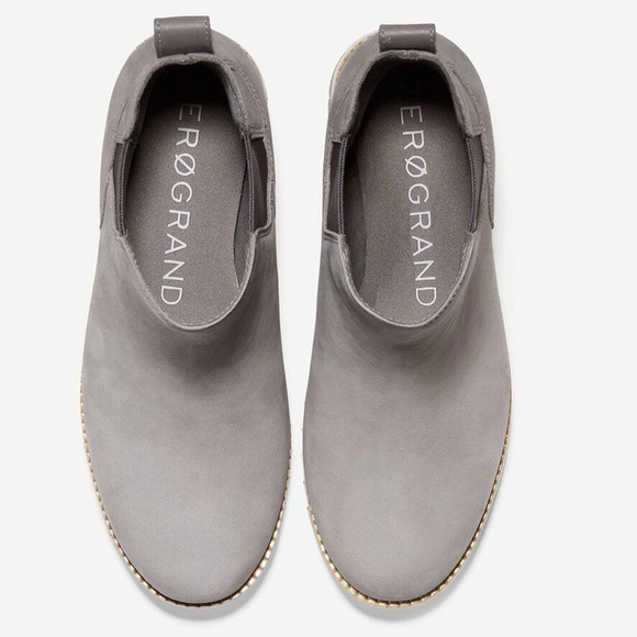 NWT Cole Haan Anthropologie Wedge Waterproof Chelsea Boot. Charcoal Nubuck. 8.5 - Picture 10 of 13
